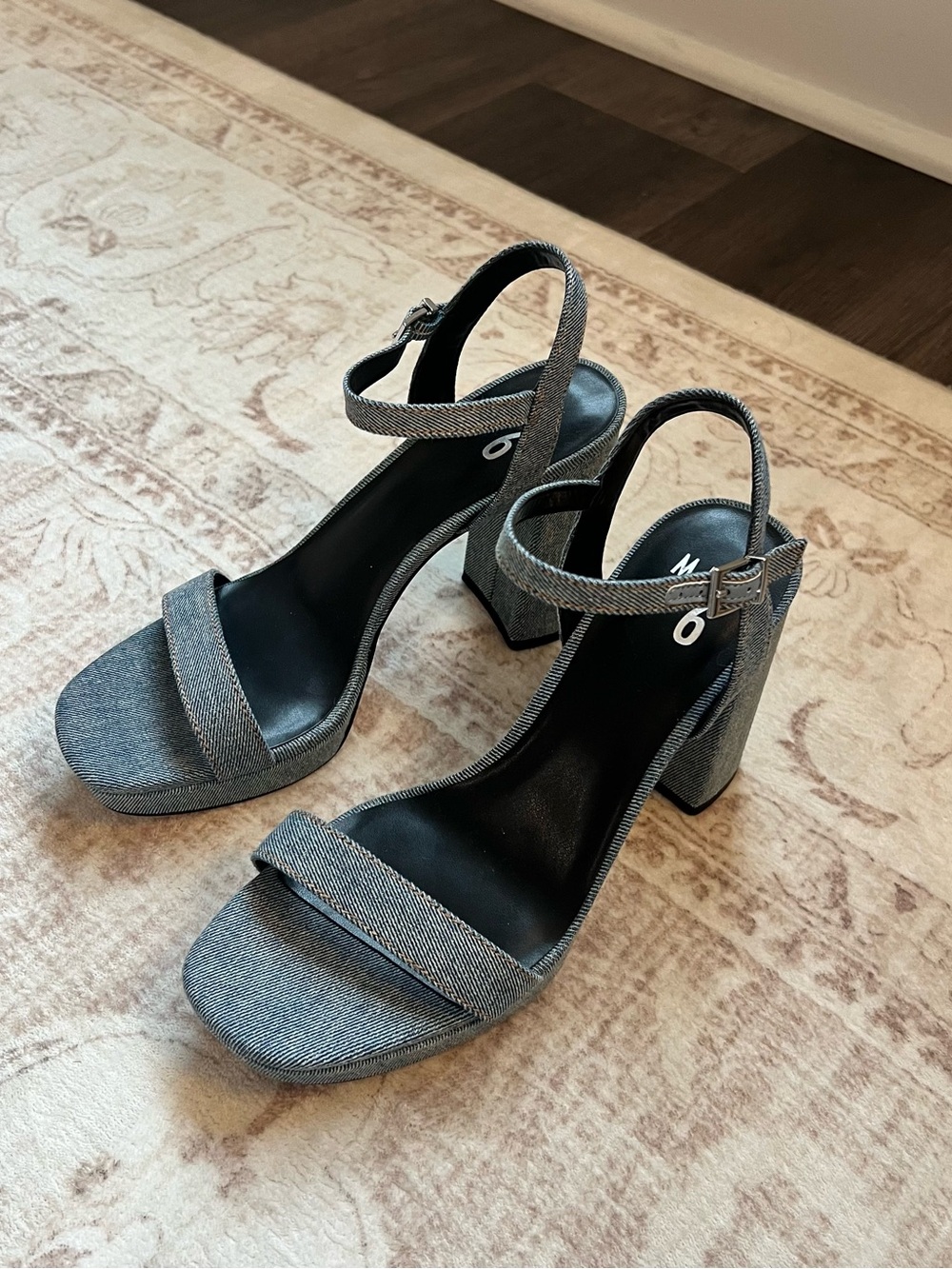 Mix No. 6 | Denim Block Heel | Women’s 8.5 | New, Never Worn!